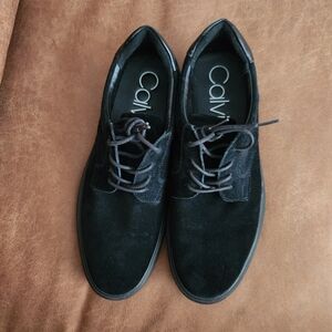 Calvin Klein Men's Black Suede Shoes